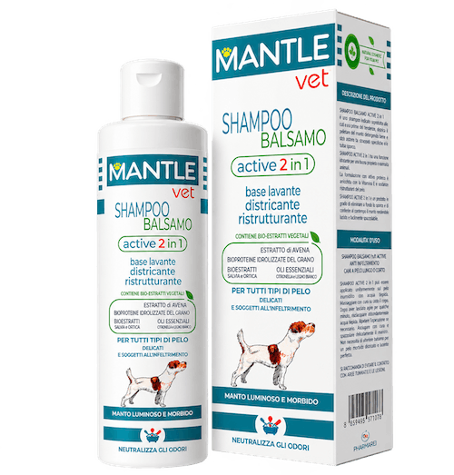 Mantle Vet shampoo balsamo active 2 in 1